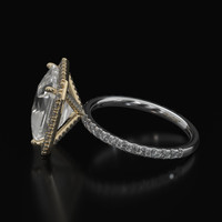 1.62 Ct. Sapphire Ring, 14K Yellow & White 4