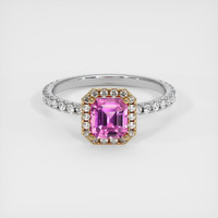 1.22 Ct. Sapphire Ring, 18K Yellow & White 1