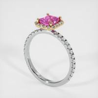 1.22 Ct. Sapphire Ring, 18K Yellow & White 2
