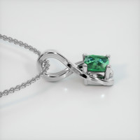 0.54 Ct. Gemstone Pendant, 14K White Gold 3