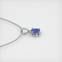 1.73 Ct. Sapphire Pendant, 18K White Gold 3