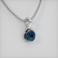 3.44 Ct. Gemstone Pendant, 18K White Gold 2