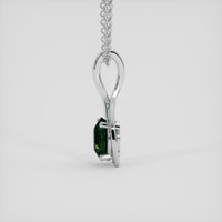 2.03 Ct. Bluish Green Sapphire Pendant, 18K White Gold 3