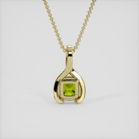 2.67 Ct. Yellowish Green Peridot Pendant, 14K Yellow Gold 4