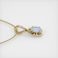 3.19 Ct. Sapphire Pendant, 14K Yellow Gold 3
