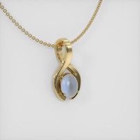 3.19 Ct. Sapphire Pendant, 18K Yellow Gold 2