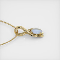 3.19 Ct. Sapphire Pendant, 18K Yellow Gold 3