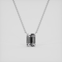 3.59 Ct. White Sapphire Necklace, Silver 1