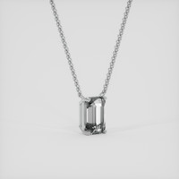 3.59 Ct. White Sapphire Necklace, Silver 2
