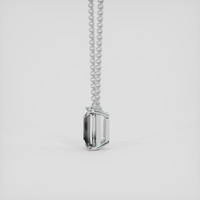 3.59 Ct. White Sapphire Necklace, Silver 3