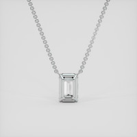 3.59 Ct. White Sapphire Necklace, Silver 4