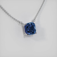 0.40 Ct. Sapphire Necklace, 14K White Gold 2