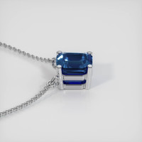 0.40 Ct. Sapphire Necklace, 14K White Gold 3