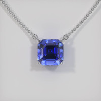8.46 Ct. Sapphire Necklace, 14K White Gold 1