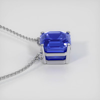 8.46 Ct. Sapphire Necklace, 14K White Gold 3