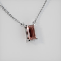 1.47 Ct. Sapphire Necklace, 14K White Gold 2