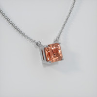 0.97 Ct. Sapphire Necklace, 14K White Gold 2