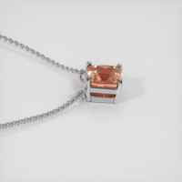 0.97 Ct. Sapphire Necklace, 14K White Gold 3