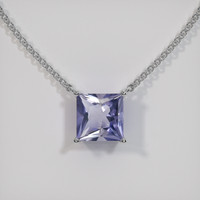 1.10 Ct. Gemstone Necklace, 18K White Gold 1