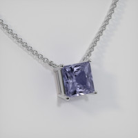 1.10 Ct. Gemstone Necklace, 18K White Gold 2