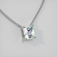 0.84 Ct. Gemstone Necklace, 18K White Gold 2