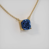0.40 Ct. Sapphire Necklace, 14K Yellow Gold 2