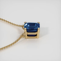 0.40 Ct. Sapphire Necklace, 14K Yellow Gold 3