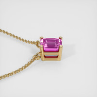 1.22 Ct. Sapphire Necklace, 14K Yellow Gold 3
