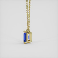 0.71 Ct. Blue Sapphire Necklace, 14K Yellow Gold 3