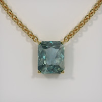 3.16 Ct. Color Change Sapphire Necklace, 14K Yellow Gold 1