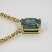 3.16 Ct. Color Change Sapphire Necklace, 14K Yellow Gold 3