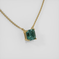 1.09 Ct. Sapphire Necklace, 14K Yellow Gold 2