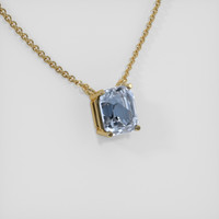 1.67 Ct. Sapphire Necklace, 14K Yellow Gold 2