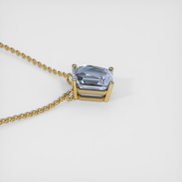 1.67 Ct. Sapphire Necklace, 14K Yellow Gold 3