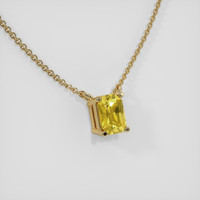 0.95 Ct. Sapphire Necklace, 14K Yellow Gold 2