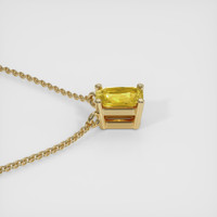 0.95 Ct. Sapphire Necklace, 14K Yellow Gold 3