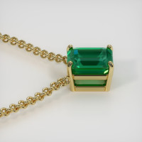 3.61 Ct. Emerald Necklace, 18K Yellow Gold 3