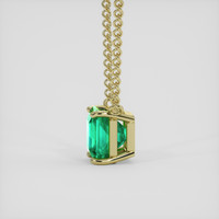2.46 Ct. Emerald Necklace, 18K Yellow Gold 3