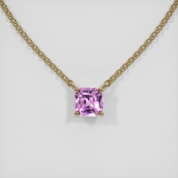 0.42 Ct. Sapphire Necklace, 18K Yellow Gold 1