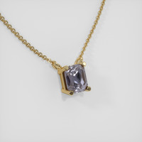 0.80 Ct. Sapphire Necklace, 18K Yellow Gold 2