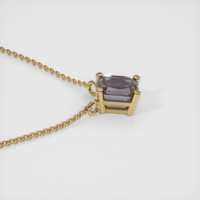 0.80 Ct. Sapphire Necklace, 18K Yellow Gold 3
