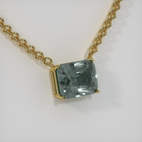 3.16 Ct. Sapphire Necklace, 18K Yellow Gold 2