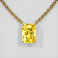 8.04 Ct. Sapphire Necklace, 18K Yellow Gold 1