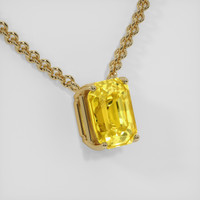 8.04 Ct. Sapphire Necklace, 18K Yellow Gold 2