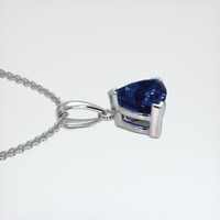 0.85 Ct. Sapphire Pendant, 14K White Gold 3