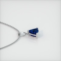 0.96 Ct. Sapphire Pendant, 14K White Gold 3
