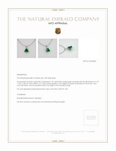 Emerald Pendant 1.42 Ct. 18K White Gold Appraisal