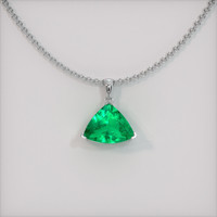 Emerald Pendant 2.32 Ct., 18K White Gold Preview