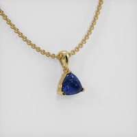 0.85 Ct. Sapphire Pendant, 14K Yellow Gold 2