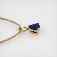 0.85 Ct. Sapphire Pendant, 14K Yellow Gold 3